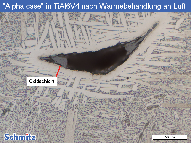 Titan Grade 23 | Ti6Al4V ELI | 3.7165 “Alpha case” nach Wärmebehandlung an Luft - 1