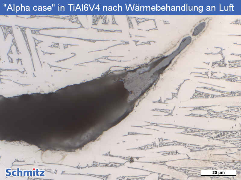 Titan Grade 23 | Ti6Al4V ELI | 3.7165 “Alpha case” nach Wärmebehandlung an Luft - 1