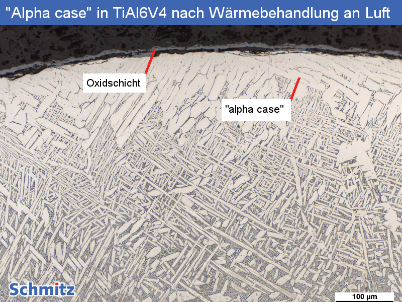Titanium Grade 23 | Ti6Al4V ELI | 3.7165 „Alpha case“ after heat treatment in air - 1