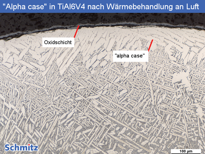 Titan Grade 23 | Ti6Al4V ELI | 3.7165 “Alpha case” nach Wärmebehandlung an Luft - 1