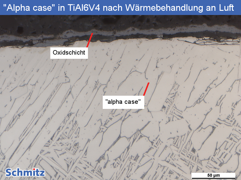 Titan Grade 23 | Ti6Al4V ELI | 3.7165 “Alpha case” nach Wärmebehandlung an Luft - 1