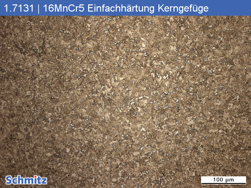 1.7131 | 16MnCr5 core microstructure after single hardening - 01