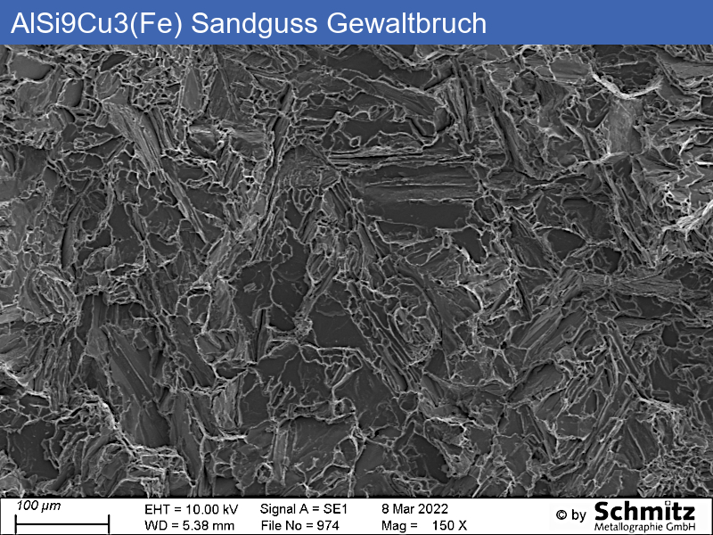 Lim Jeg vil være stærk Udrydde EN AC-46000 | AlSi9Cu3 non-refined sand casting – Schmitz Metallographie  GmbH