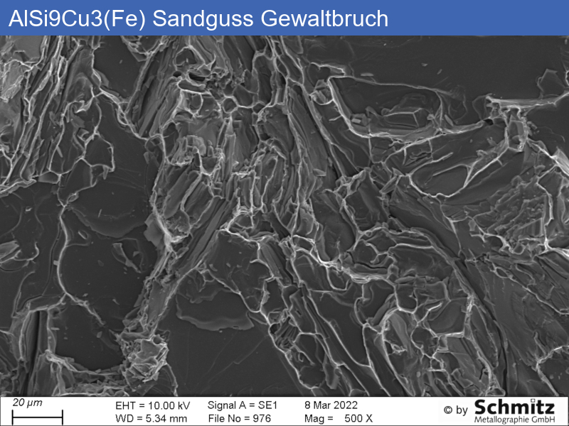 Lim Jeg vil være stærk Udrydde EN AC-46000 | AlSi9Cu3 non-refined sand casting – Schmitz Metallographie  GmbH