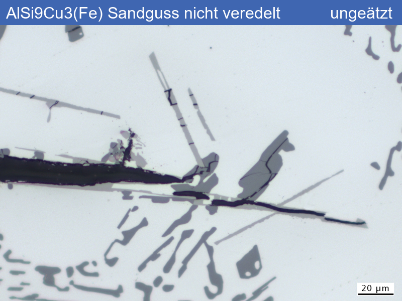 Lim Jeg vil være stærk Udrydde EN AC-46000 | AlSi9Cu3 non-refined sand casting – Schmitz Metallographie  GmbH