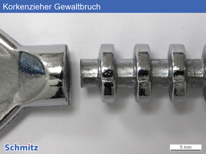 ZL0410 | ZnAl4Cu1 Overload fractur of a bottle opener - 02