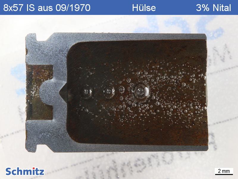 Zentralfeuerpatrone 8×57 IS aus 09/1970 – Hülse - 1