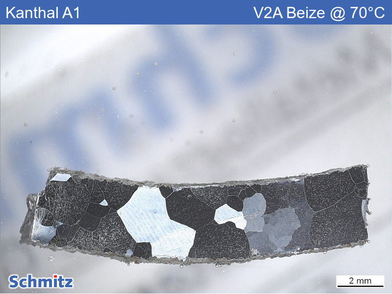 Kanthal A1 oxidation of an electrode - 01