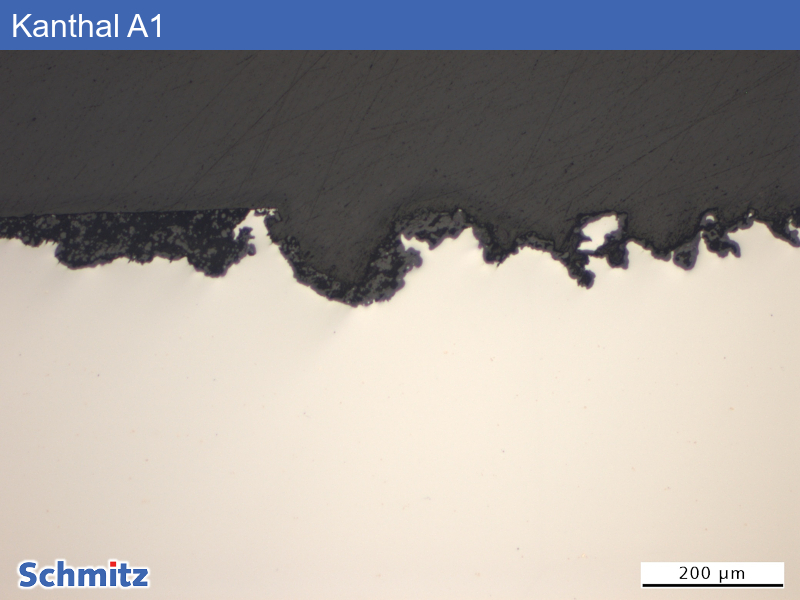 Kanthal A1 Oxidation einer Elektrode - 06