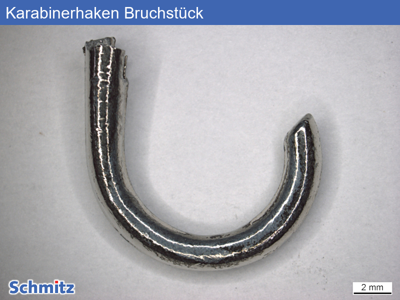 ZL0410 | ZnAl4Cu1 Broken zinc die-cast snap hook - 01