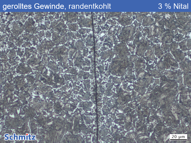 Materialfalten in gerollter Schraube 12.9 - 06