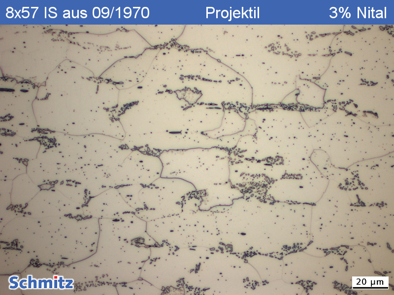 Zentralfeuerpatrone 8×57 IS aus 09/1970 – Projektil - 13