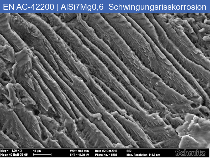 EN AC-42200 | AlSi7Mg0,6 (T6) Sand casting, vibration corrosion cracking - 04