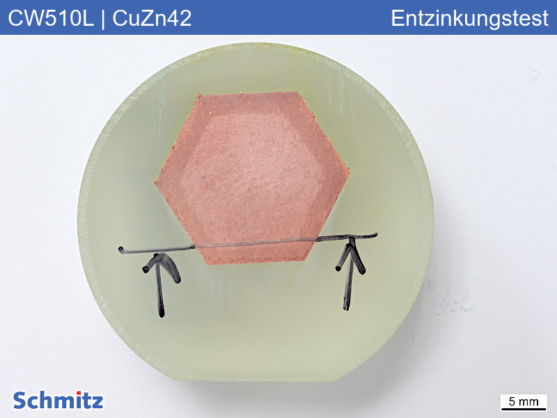 CW510L | CuZn42   Entzinkungstest gem. DIN EN ISO 6509-1 - 01