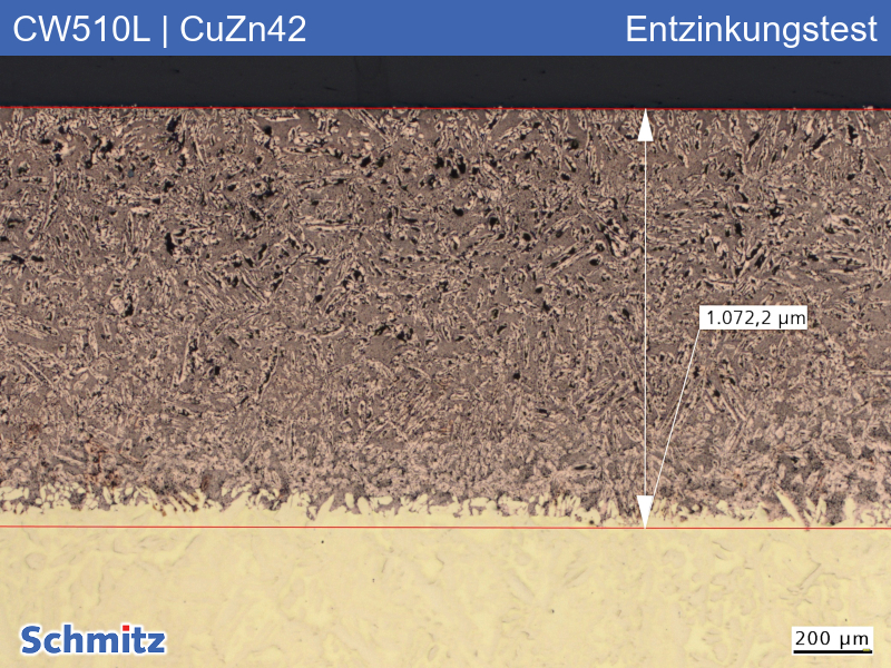 CW510L | CuZn42 Dezincification test acc. to DIN EN ISO 6509-1 - 03