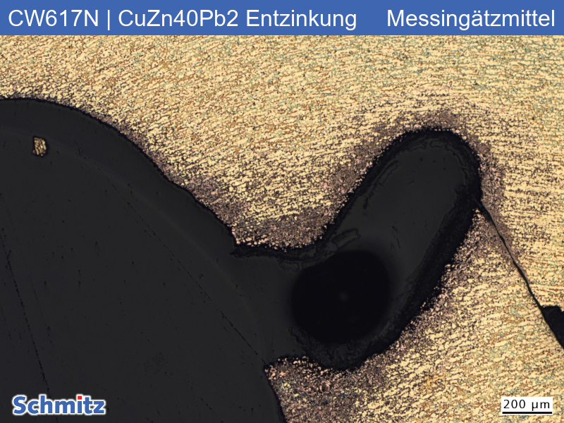 CW617N | CuZn40Pb2 Entzinkung an Kugelhahn-Absperrventil - 01