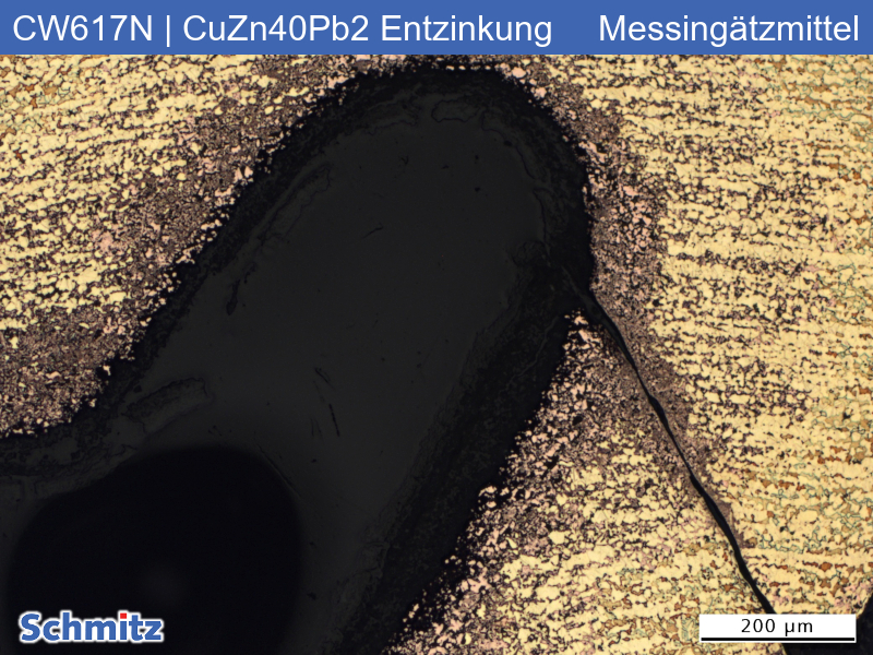 CW617N | CuZn40Pb2 Dezincification on ball valve shut-off valve - 02