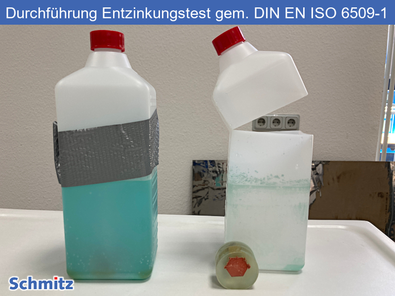 Durchführung eines Entzinkungstests gem. DIN EN ISO 6509-1 - 01