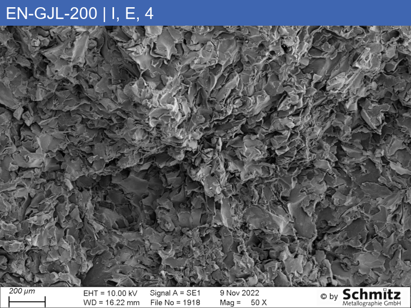 EN-GJL-200 | 5.1300 Graphite classification and fracture appearance in tensile tests - 12