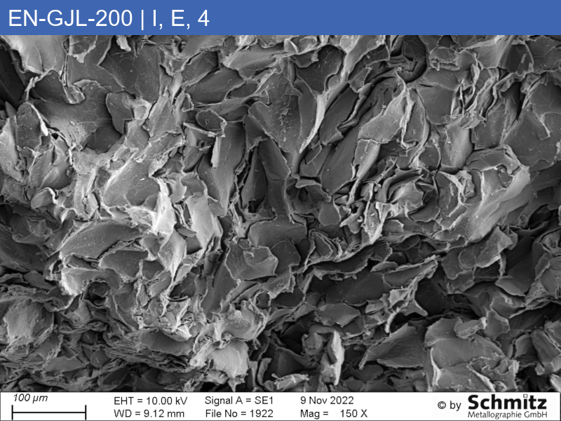 EN-GJL-200 | 5.1300 Graphite classification and fracture appearance in tensile tests - 14