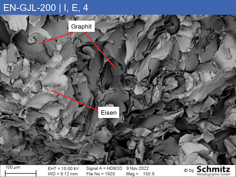 EN-GJL-200 | 5.1300 Graphitklassifizierung und Bruchaussehen im Zugversuch - 15