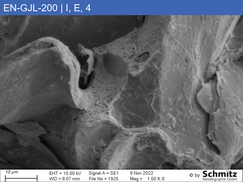 EN-GJL-200 | 5.1300 Graphite classification and fracture appearance in tensile tests - 17