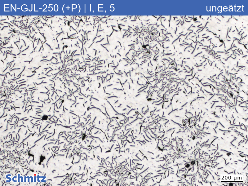 EN-GJL-250 (+P) | 5.1301 Increased phosphorus content, graphite classification and fracture appearance in tensile test - 02