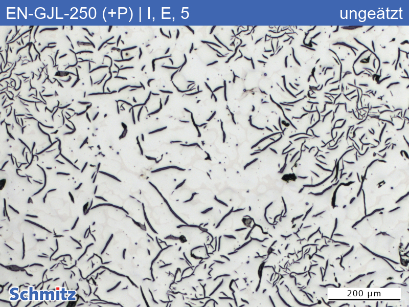 EN-GJL-250 (+P) | 5.1301 Increased phosphorus content, graphite classification and fracture appearance in tensile test - 03