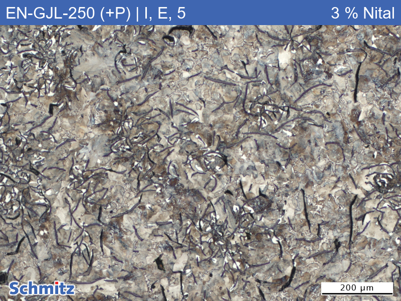 EN-GJL-250 (+P) | 5.1301 Increased phosphorus content, graphite classification and fracture appearance in tensile test - 09