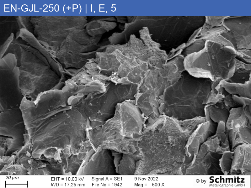 EN-GJL-250 (+P) | 5.1301 Erhöhter Phosphorgehalt, Graphitklassifizierung und Bruchaussehen im Zugversuch - 19