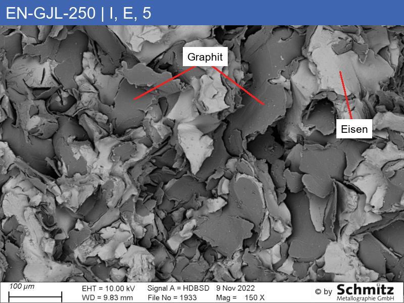EN-GJL-250 | 5.1301 Graphite classification and fracture appearance in the tensile test - 15