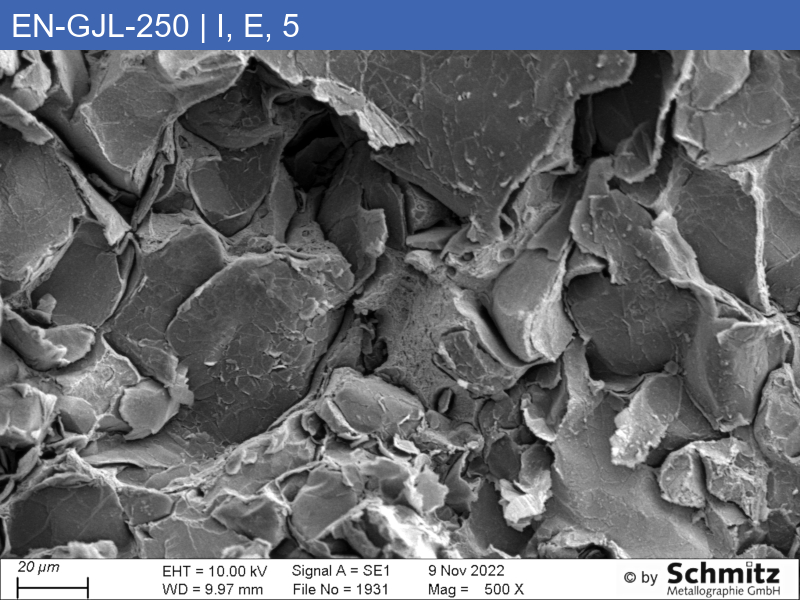 EN-GJL-250 | 5.1301 Graphite classification and fracture appearance in the tensile test - 16