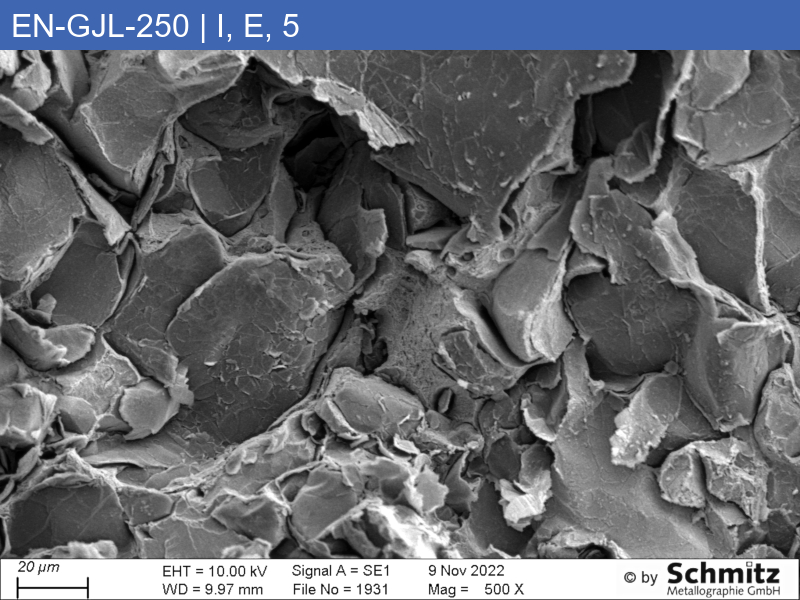 EN-GJL-250 | 5.1301 Graphitklassifizierung und Bruchaussehen im Zugversuch - 16