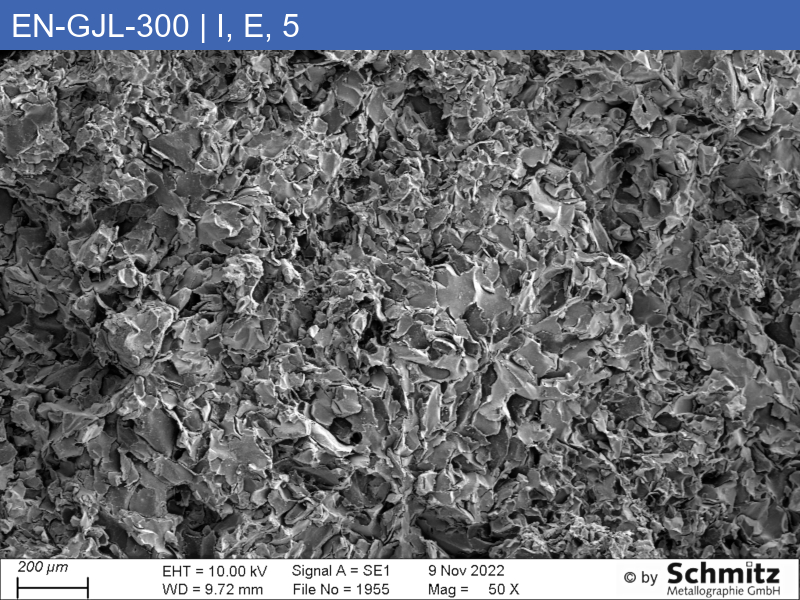 EN-GJL-300 | 5.1302 graphite classification and fracture appearance in tensile test - 13