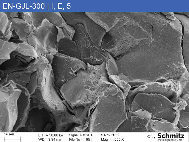 EN-GJL-300 | 5.1302 graphite classification and fracture appearance in tensile test - 17