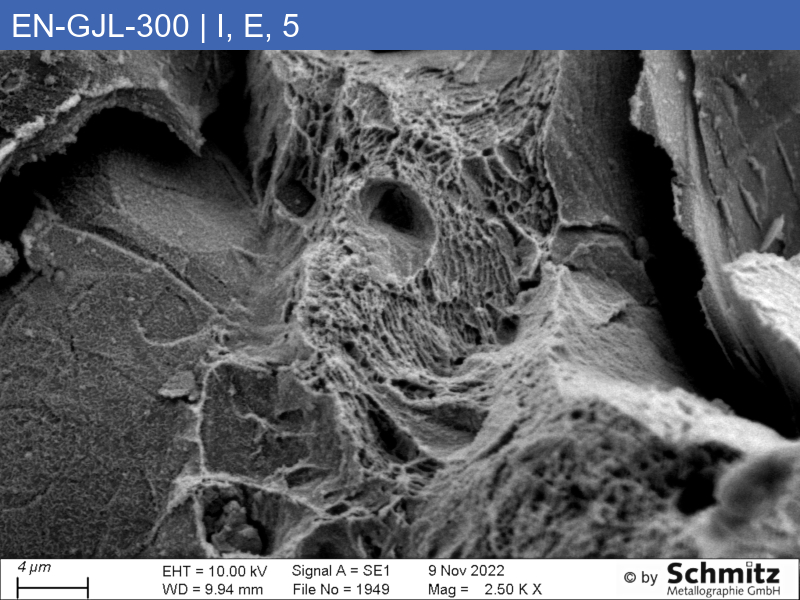 EN-GJL-300 | 5.1302 graphite classification and fracture appearance in tensile test - 19