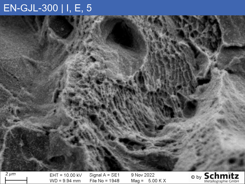 EN-GJL-300 | 5.1302 graphite classification and fracture appearance in tensile test - 20