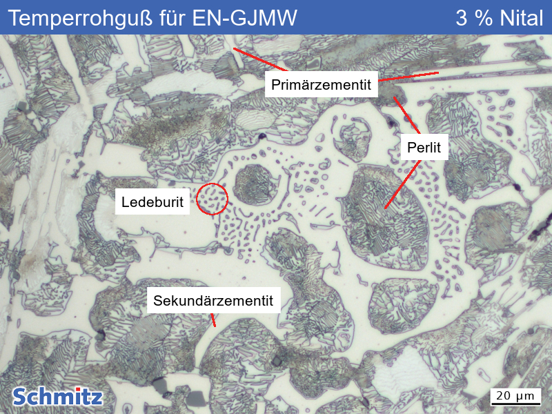 Temperrohguß für EN-GJMW - 15