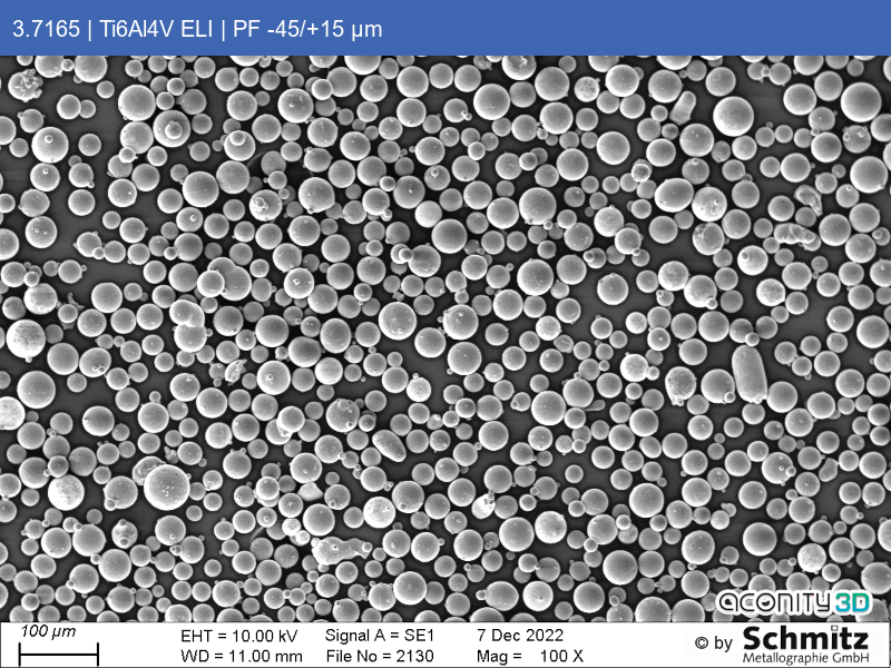 Titanium Grade 23 | Ti6Al4V ELI | PF -45/+15 µm - 01