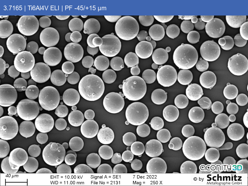 Titanium Grade 23 | Ti6Al4V ELI | PF -45/+15 µm - 02