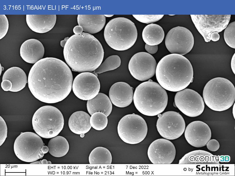 Titan Grade 23 | Ti6Al4V ELI | PF -45/+15 µm - 03