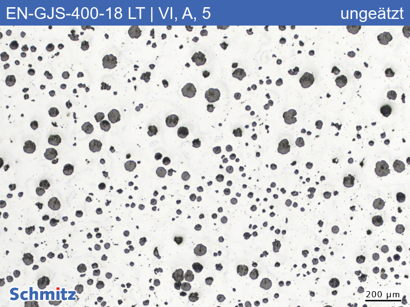 EN-GJS-400-18 LT | 5.3103 | EN-JS1025 Graphitklassifizierung und Bruchaussehen im Zugversuch - 01