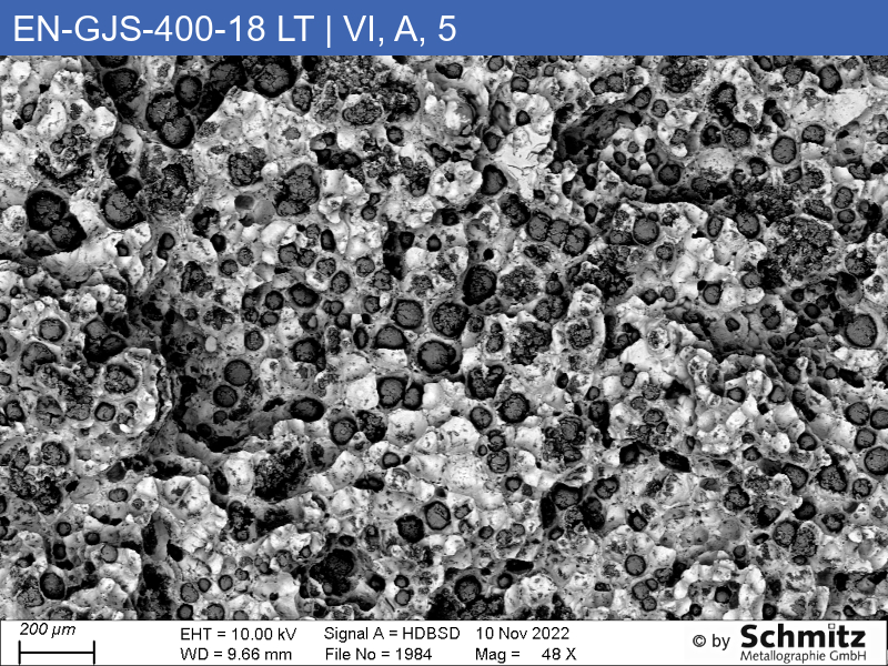 EN-GJS-400-18 LT | 5.3103 | EN-JS1025 Graphite classification and fracture appearance in tensile test - 11