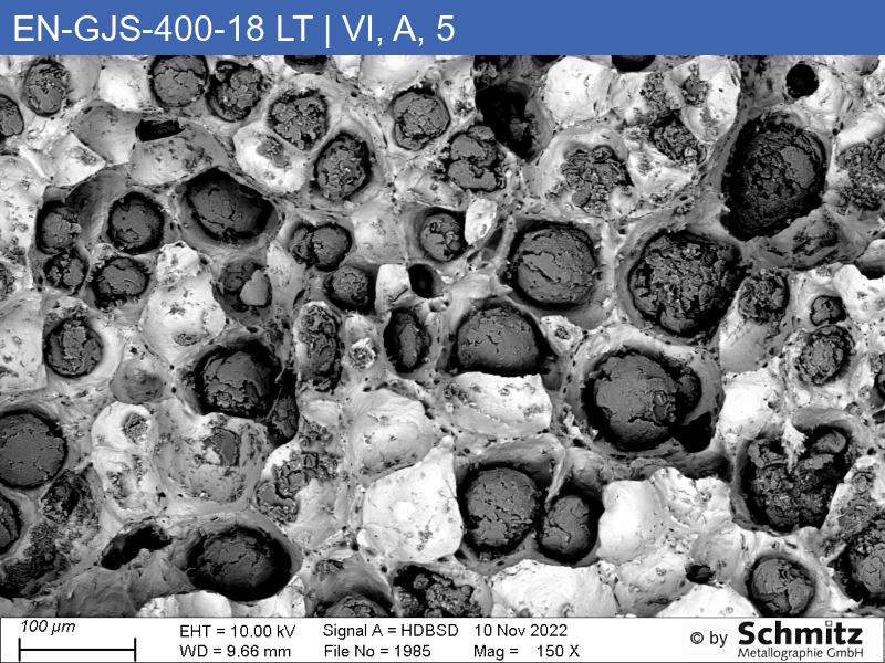 EN-GJS-400-18 LT | 5.3103 | EN-JS1025 Graphite classification and fracture appearance in tensile test - 12