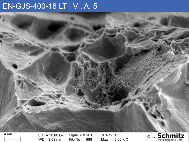 EN-GJS-400-18 LT | 5.3103 | EN-JS1025 Graphite classification and fracture appearance in tensile test - 15