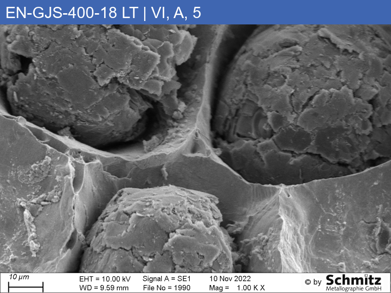 EN-GJS-400-18 LT | 5.3103 | EN-JS1025 Graphite classification and fracture appearance in tensile test - 17