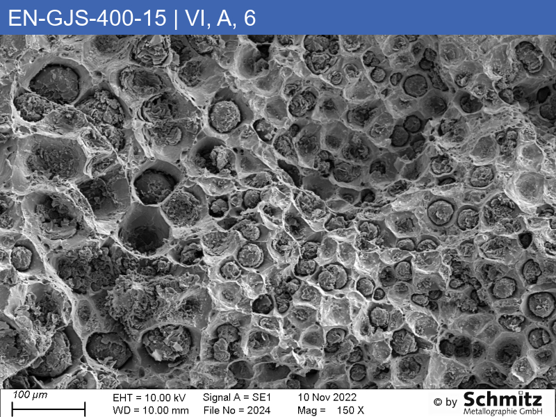 EN-GJS-400-15 | 5.3106 | EN-JS1030 Graphite classification and fracture appearance in tensile tests - 11