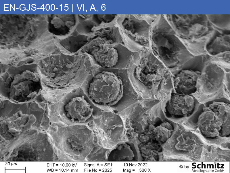 EN-GJS-400-15 | 5.3106 | EN-JS1030 Graphite classification and fracture appearance in tensile tests - 13