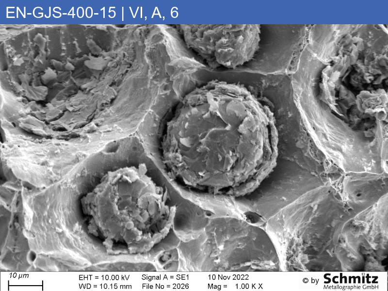 EN-GJS-400-15 | 5.3106 | EN-JS1030 Graphite classification and fracture appearance in tensile tests - 14