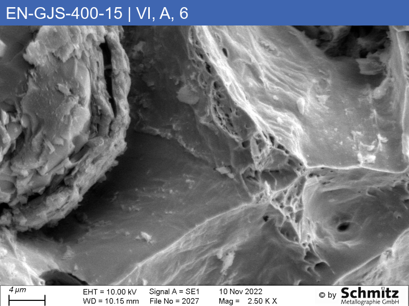 EN-GJS-400-15 | 5.3106 | EN-JS1030 Graphite classification and fracture appearance in tensile tests - 15